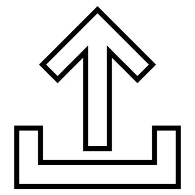 İnce çizgi vektör simge yüklemek