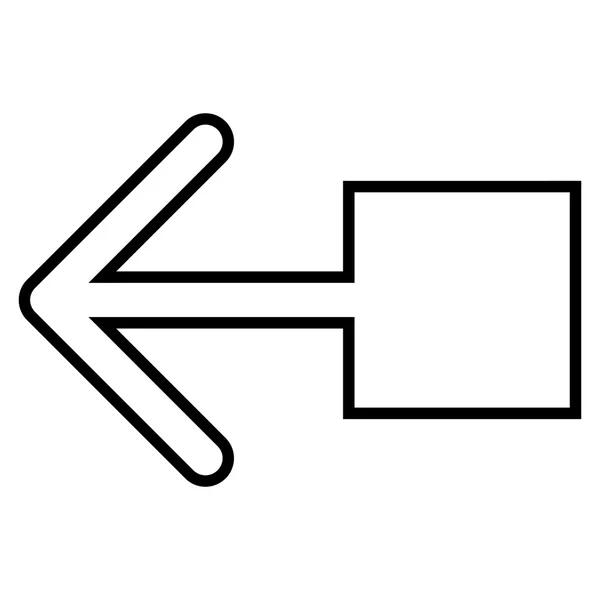 Vektor-Symbol nach links ziehen — Stockvektor