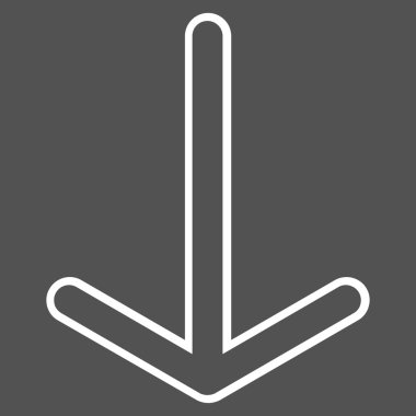 Anahat vektör simgesi aşağı ok