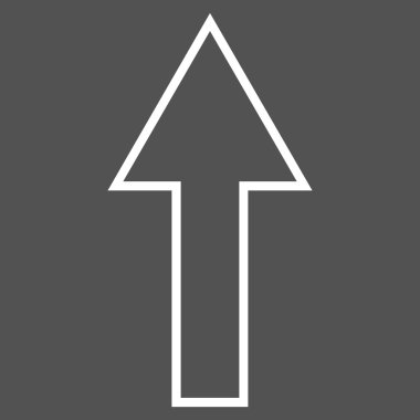 Kontur vektör simge yukarı ok