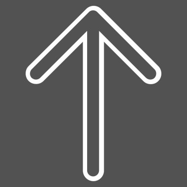 Kontur vektör simge yukarı ok