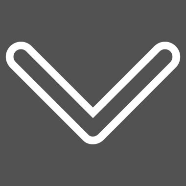 Kontur vektör simgesi aşağı ok ucu