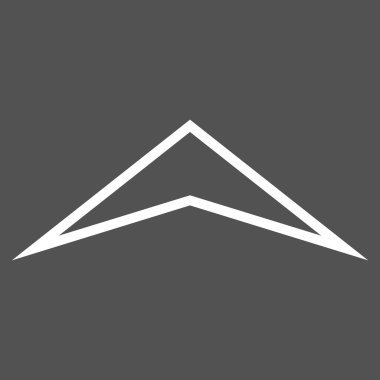 Kontur vektör simge yukarı ok ucu