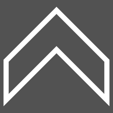 İnce çizgi vektör simge yukarı ok ucu