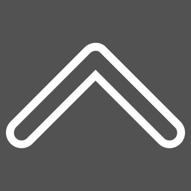 İnce çizgi vektör simge yukarı ok ucu