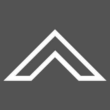 İnce çizgi vektör simge yukarı ok ucu