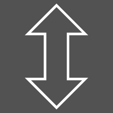 Exchange dikey anahat vektör simgesi