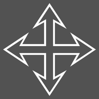 Oklar ince çizgi vektör simgesini genişletin