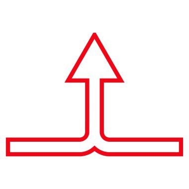 Anahat vektör simge yukarı ok bağlanmak