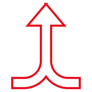 Anahat vektör simge yukarı bağlantı ok