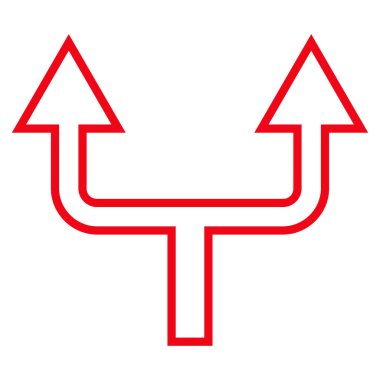 Anahat vektör simge yukarı ok bölmek