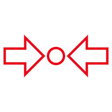 Basınç yatay kontur vektör simgesi