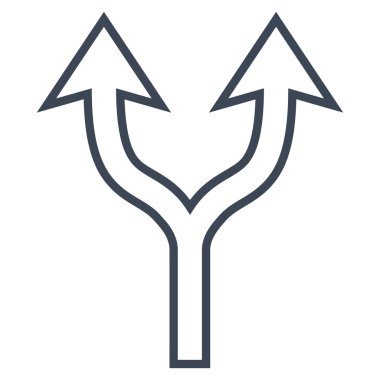 Kontur vektör simge yukarı seçim ok