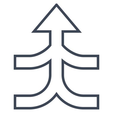 Anahat vektör simge yukarı ok birleştirmek