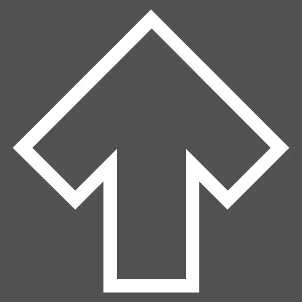 Arrow Up Stroke Vector Icon — Stock Vector