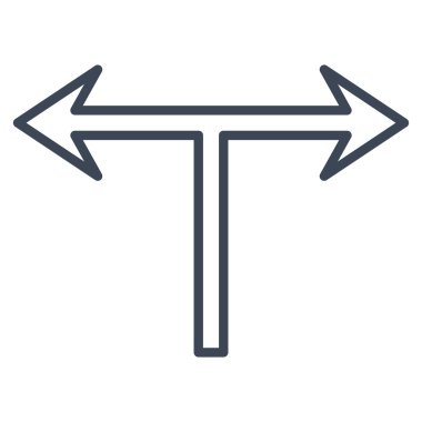 Ok bölmek şu kontur vektör simge yaptı