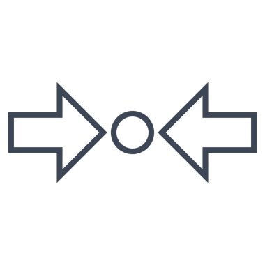 Basınç yatay kontur vektör simgesi