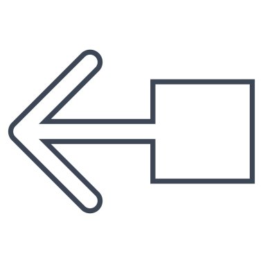 Sol anahat vektör simge çekin