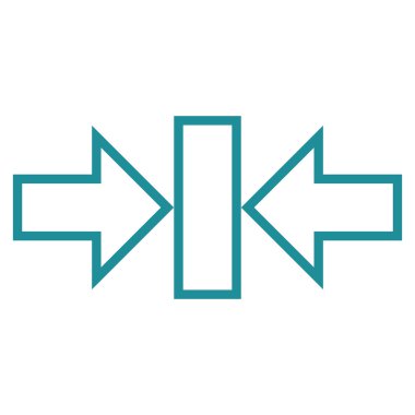 Basınç yatay ince çizgi vektör simgesi