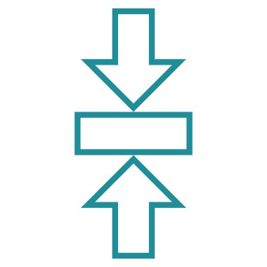 Basınç dikey ince çizgi vektör simgesi