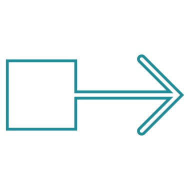 Çekme oku şu kontur vektör simgesi