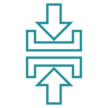 Basınç dikey kontur vektör simgesi