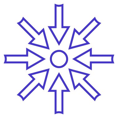 Oklar kontur vektör simge sıkıştırmak