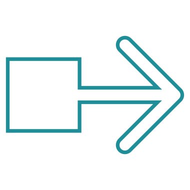 Sağ kontur vektör simge çekin