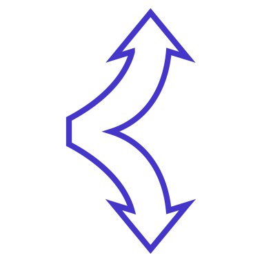 İnce çizgi aşağı yukarı seçim okları simge vektör