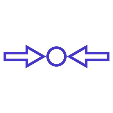 Basınç yatay ince çizgi vektör simgesi