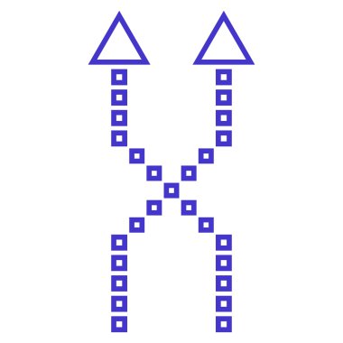 Anahat vektör simge yukarı okları shuffle