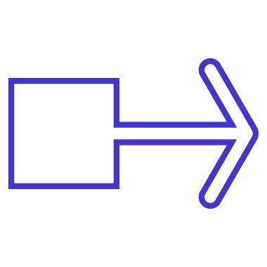 Çekme oku şu kontur vektör simgesi