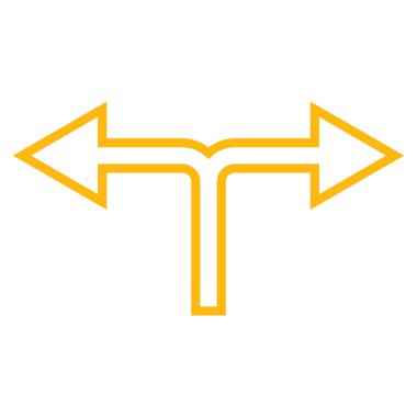 Seçimi ok sol şu ince çizgi vektör simgesi