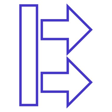 Vektör simge okları şu ince hat taşımak