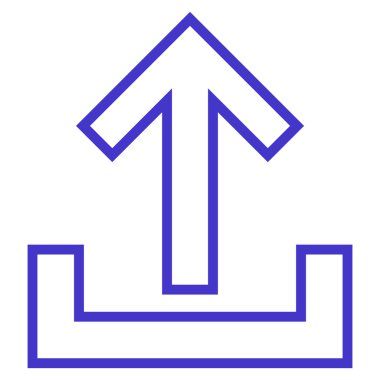 Kontur vektör simge yüklemek