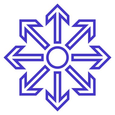 Oklar anahat vektör simge en üst düzeye çıkarmak