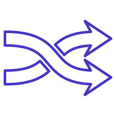 Okları yatay ince çizgi vektör simge mix