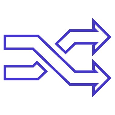 Okları yatay ince çizgi vektör simge mix