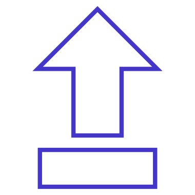 Çekme oku kadar inme vektör simgesi