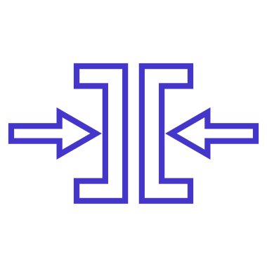 Basınç yatay ince çizgi vektör simgesi