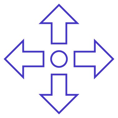 Oklar anahat vektör simge en üst düzeye çıkarmak