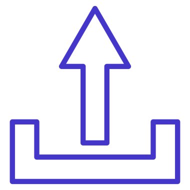 İnce çizgi vektör simge yüklemek