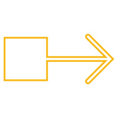 Çekme oku şu kontur vektör simgesi