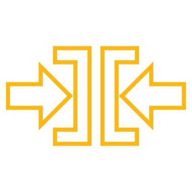 Basınç yatay kontur vektör simgesi