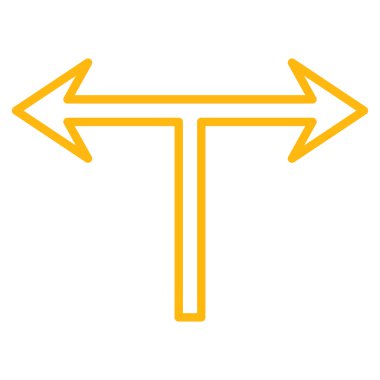 Ok bölmek şu kontur vektör simge yaptı