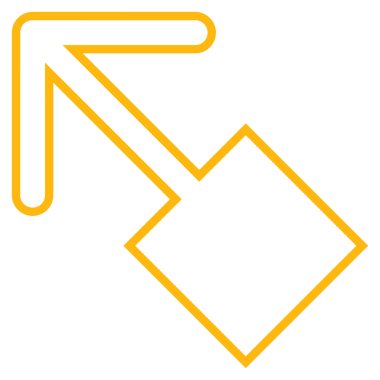 Anahat vektör simge sol çekin