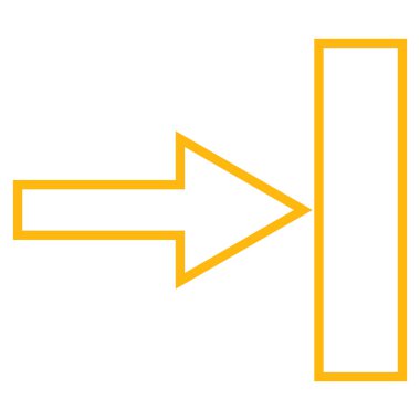 Şu kontur vektör simgesi itmek