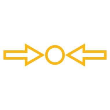 Basınç yatay ince çizgi vektör simgesi