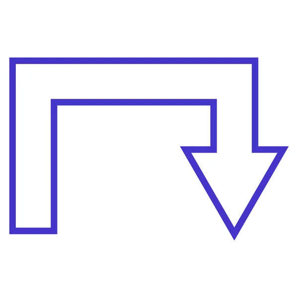 Terugdraaien van lijn Vector Icon — Stockvector