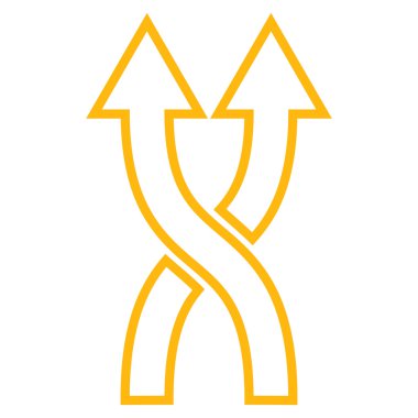 Anahat vektör simge yukarı okları shuffle